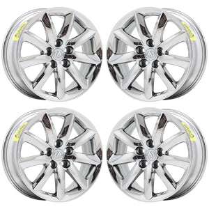 18" Lexus LS460 LS600HL Bright Chrome wheels rims Factory OEM set 74195