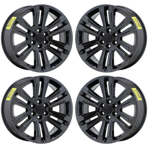 22" GMC Sierra Yukon Escalade Black Chrome wheels rims OEM set 4 5822 EXCHANGE