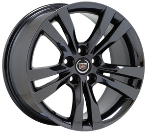 18x8.5 18x9.5 Cadillac CTS V-Sport Black Chrome wheels rims Factory OEM 4717 19