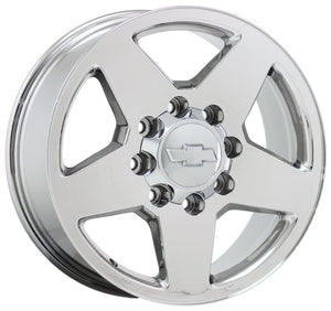 20" Silverado Sierra 2500 3500 PVD Chrome wheels rims Factory OEM 5503 EXCHANGE