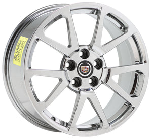 19x9" 19x9.5" Cadillac CTS-V Sedan Bright Chrome wheels rims 4647 4649 EXCHANGE