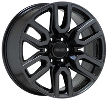 Load image into Gallery viewer, 20&quot; GMC Sierra Yukon 1500 Black Chrome wheels rims Factory OEM GM set 5914
