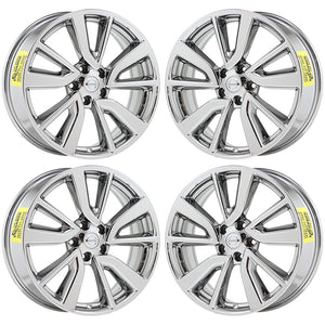 19" Nissan Rogue Sport Bright Chrome wheels rims Factory OEM set 62748