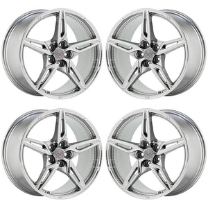 19x8.5 20x11 Corvette C8 PVD Chrome wheels rims Factory OEM 14007 14008 EXCHANGE