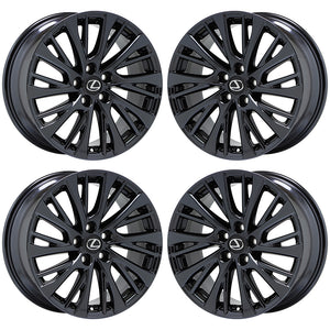 18" Lexus ES350 Black Chrome wheels rims Factory OEM set 74376 EXCHANGE