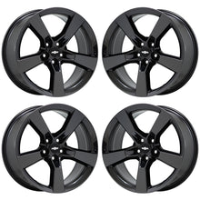 Load image into Gallery viewer, 20x8 20x9 Camaro SS Black Chrome wheels rims Factory OEM GM set 4 5443 5445
