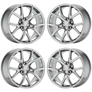 20" Jeep Grand Cherokee SRT PVD Chrome wheels rims Factory OEM set 9173