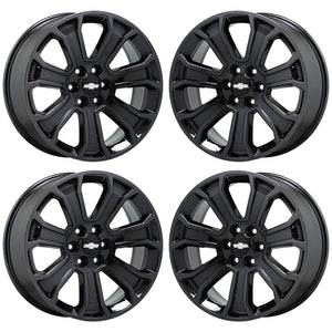 22" Cadillac Escalade Black Chrome wheels rims Factory OEM set 4 CK163 5665