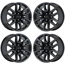 Load image into Gallery viewer, 20&quot; GMC Sierra Yukon 1500 Black Chrome wheels rims Factory OEM GM set 5914
