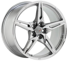 Load image into Gallery viewer, 19x8.5 20x11 Corvette C8 PVD Chrome wheels rims Factory OEM 14007 14008 EXCHANGE
