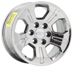 EXCHANGE 18" Chevrolet Silverado 1500 Z71 PVD Chrome wheels rims OEM set 4 5647
