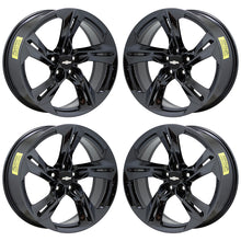 Load image into Gallery viewer, 20x8.5&quot; 20x9.5&quot; Chevrolet Camaro RS Black Chrome wheels rims OEM set 5874 5878
