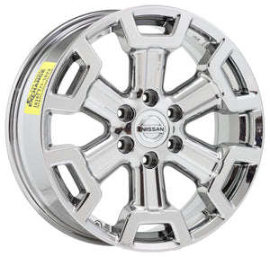 20" Nissan Titan XD Truck PVD Chrome wheels rim Factory OEM set 62727 EXCHANGE