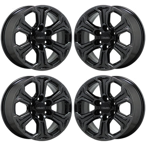 18" GMC Sierra Yukon 1500 Black Chrome wheels OEM 2019 2020 set 5910 EXCHANGE