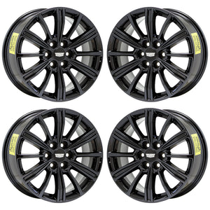 18" Cadillac XT5 XT6 Black Chrome wheels rims Factory OEM set 4798