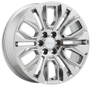 22" GMC Sierra 1500 PVD Chrome Wheels Rims Factory OEM Set 5943 EXCHANGE