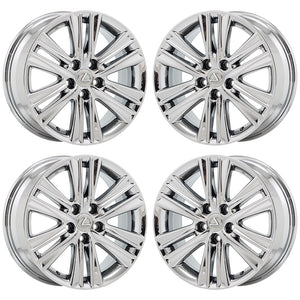 17" Lexus ES350 PVD Chrome wheels rims Factory OEM set 4 74276