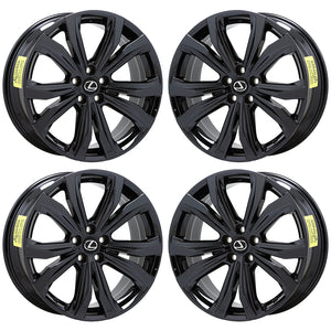 20" Lexus RX350 RX450 Black Chrome wheels rims Factory OEM set 4 74338