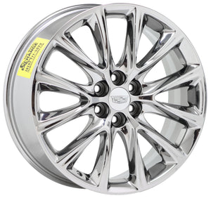 20" Cadillac XT5, XT6, SRX Bright Chrome wheels rims Factory OEM set 5852