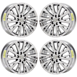 18" Lexus ES350 PVD Chrome wheels rims Factory OEM set 74376 EXCHANGE