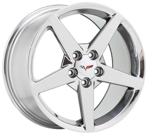 18x8.5 19x10 Corvette C6 PVD Chrome wheels rims Factory OEM 5208 5210 EXCHANGE