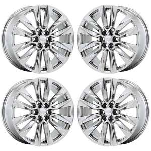 21" Cadillac XT6 PVD Chrome wheels rims Factory OEM GM set 4851 EXCHANGE