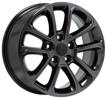 Load image into Gallery viewer, 18&quot; Jeep Grand Cherokee Dodge Durango Black Chrome wheels rims OEM set 9136
