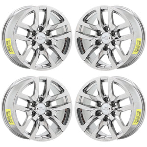 18" Chevrolet Silverado 1500 PVD Chrome wheels rims Factory OEM set 5912