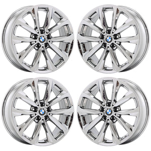 19" BMW X3 X4 PVD Chrome wheels rims Factory OEM set 4 86351