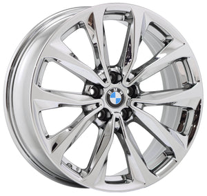 19" BMW X3 X4 Bright Chrome wheels rims Factory OEM set 4 86351