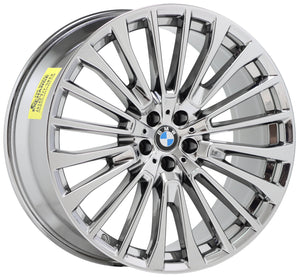 22x9.5 22x10.5 BMW X7 M50i PVD Chrome wheels rims 86537 86542 EXCHANGE