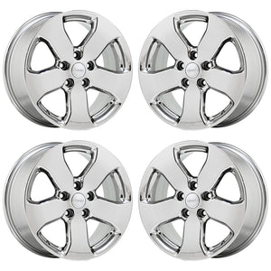 18" Jeep Grand Cherokee PVD Chrome wheels rims Factory OEM set 9106