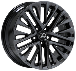 18" Lexus ES350 PVD Black Chrome wheels rims Factory OEM set 74278