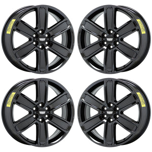 20" Cadillac SRX XT5 XT6 PVD Black Chrome wheels rims Factory OEM set 4800 5794