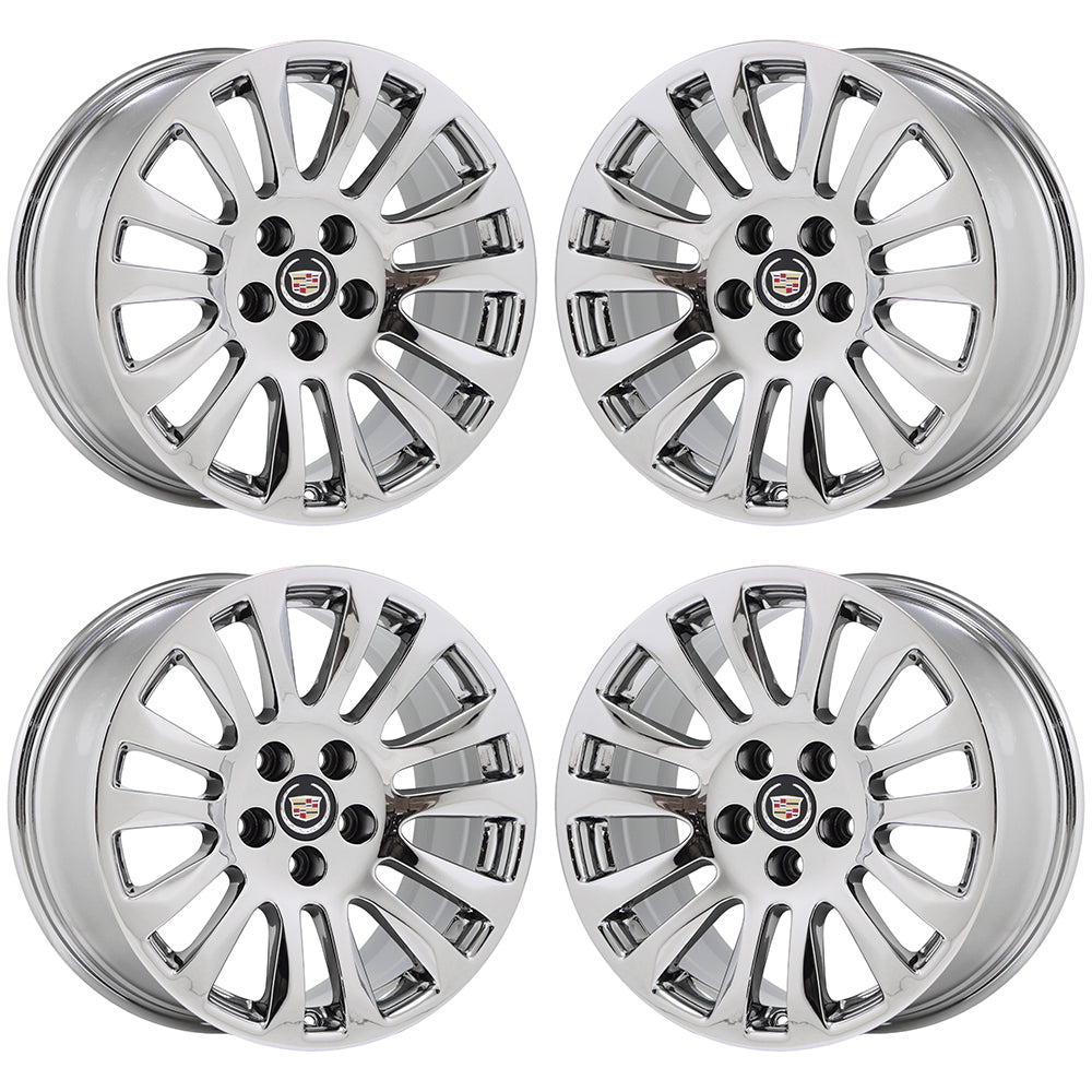 18x8.5 Cadillac CTS sedan PVD Chrome wheels rims Factory OEM 4669 – The ...