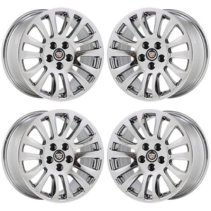 18" Cadillac CTS coupe PVD Chrome wheels rims Factory OEM GM 4669 4673 EXCHANGE