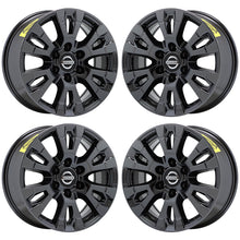 Load image into Gallery viewer, 18&quot; Nissan Armada Titan Black Chrome wheels rims Factory OEM set 4 62751
