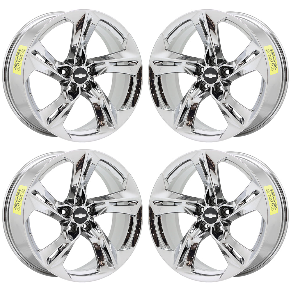 EXCHANGE 20x8.5 20x9.5 Chevrolet Camaro SS PVD Chrome wheels rims set 5874 5878