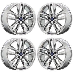 18" Ford Edge PVD Chrome wheels rims Factory OEM set 10043