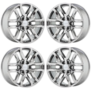 20" GMC Sierra Yukon 1500 Bright Chrome wheels rims Factory OEM set 5924