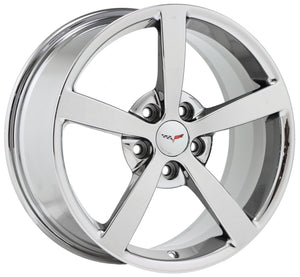 18x8.5" 19x10" Corvette PVD Chrome wheels rims Factory OEM 5339 5344 EXCHANGE