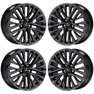 18" Lexus ES350 PVD Black Chrome wheels rims Factory OEM set 74278