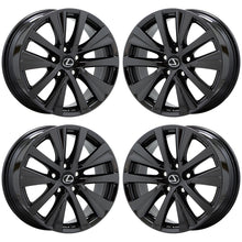 Load image into Gallery viewer, 17&quot; Lexus ES300 ES350 Black Chrome wheels rims Factory OEM set 74374 EXCHANGE
