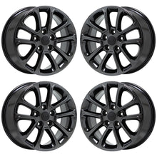 Load image into Gallery viewer, 18&quot; Jeep Grand Cherokee Dodge Durango Black Chrome wheels rims OEM set 9136
