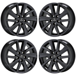 EXCHANGE 17" Lexus ES300 ES350 Black Chrome wheels rims Factory OEM set 4 74333