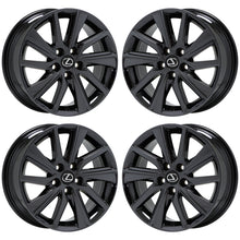 Load image into Gallery viewer, 17&quot; Lexus ES300 ES350 Black Chrome wheels rims Factory OEM set 4 74333 EXCHANGE
