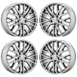 20" Jeep Grand Cherokee Summit PVD Chrome wheels rims Factory OEM set 9170