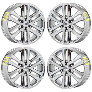 22" Ford F150 Truck Platinum PVD Chrome wheels rims Factory OEM set 3918