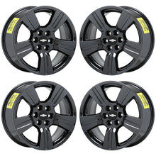 Load image into Gallery viewer, 18&quot; Chevrolet Colorado Black Chrome wheels rims Factory OEM set 5673 EXCHANGE
