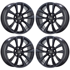 21" Lexus LC500 LC500h Black Chrome wheels rims Factory set 74361 74362 EXCHANGE